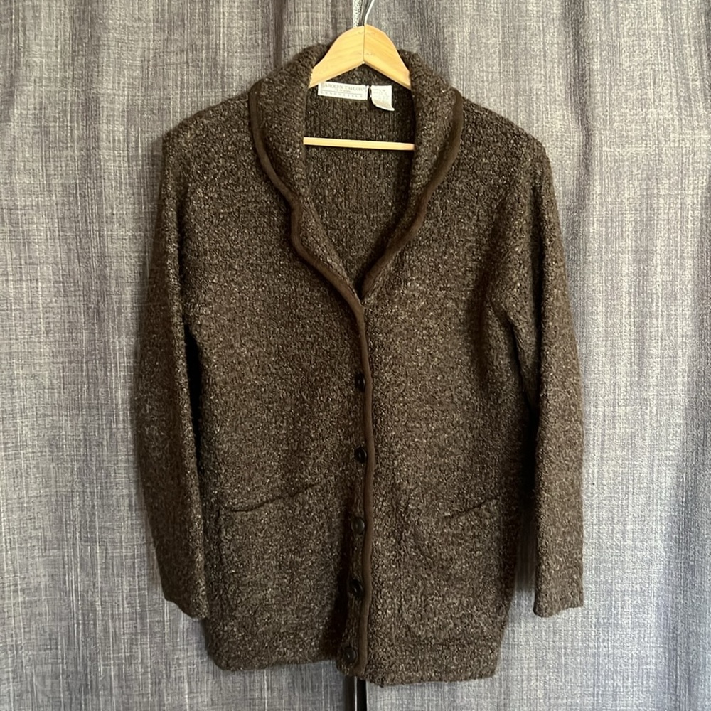 Carolyn Taylor vintage granny core sweater button down cardigan size large
